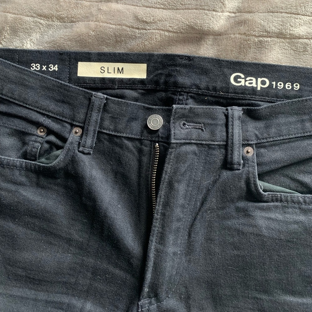 Slim fit black jeans size 33x34